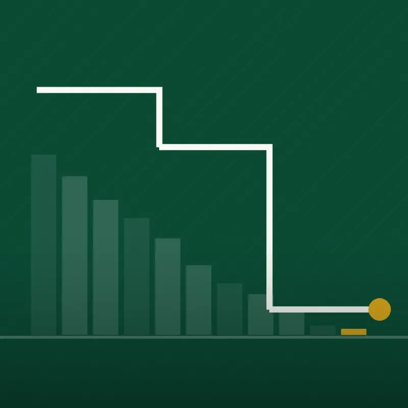 PayoffPath cover graphic: a stepped line dropping sharply over a bar series.