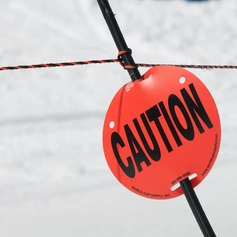 Is Debt Relief Legit? How to Tell in Three Questions — Caution sign on ski slope